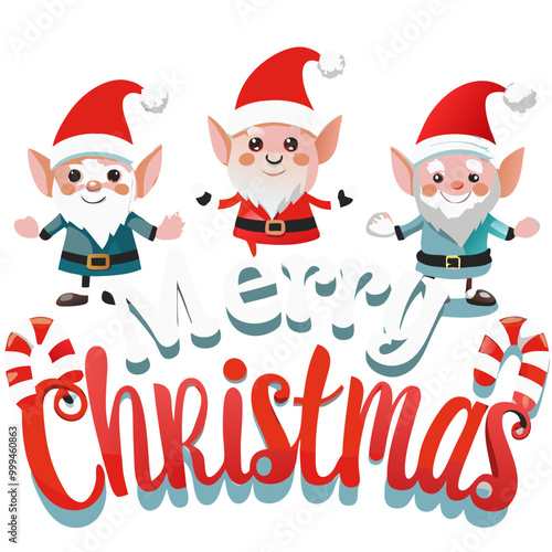 Merry Christmas Elves Celebration 