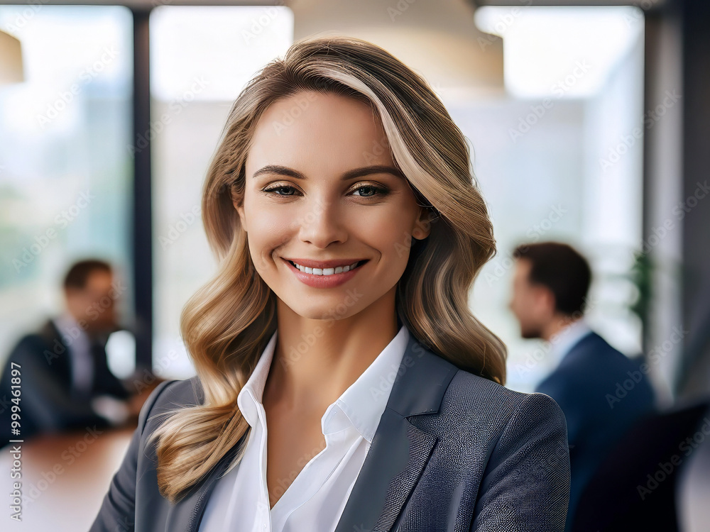 Businesswoman portrait in an office Businesswoman portrait in an office
