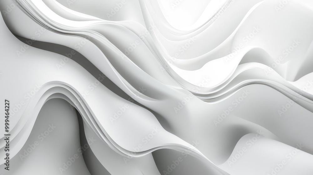 A mesmerizing pure abstract pattern in flowing lines and soft shapes on a white background, creating a minimal yet artistic display A mesmerizing pure abstract pattern in flowing lines and soft shapes on a white background, creating a minimal yet artistic display