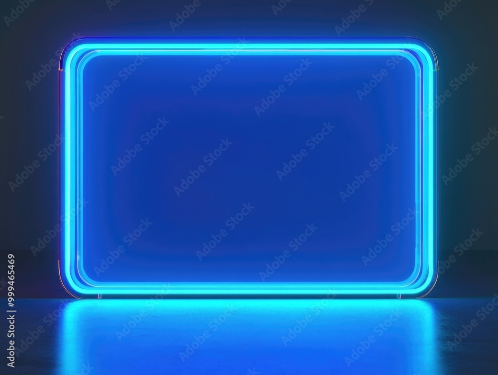 Blue Neon Sign Table Top Blue Neon Sign Table Top