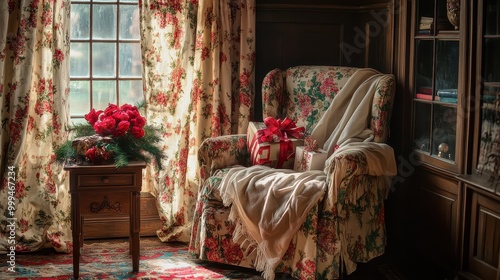 Cozy Cottage Charm: A Floral Oasis of Warmth and Comfort photo