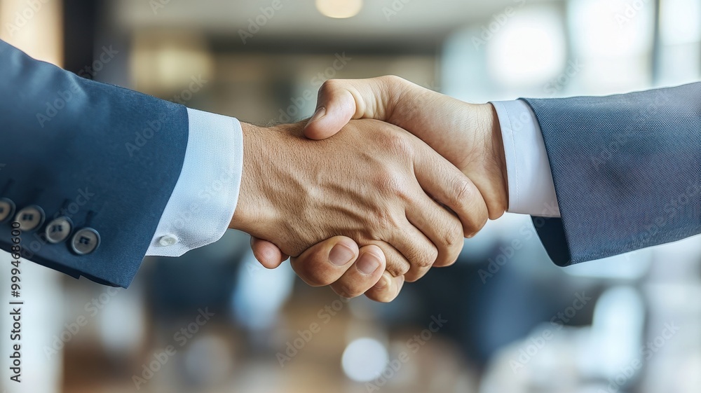 Attractive Businessman handshake for teamwork of business merger and acquisition,successful negotiate,job interview,two businessman shake hand,partnership and business deal concept Greeting deal. Attractive Businessman handshake for teamwork of business merger and acquisition,successful negotiate,job interview,two businessman shake hand,partnership and business deal concept Greeting deal.