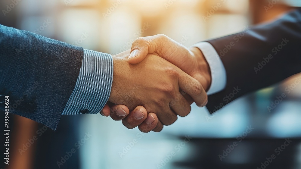 Attractive Businessman handshake for teamwork of business merger and acquisition,successful negotiate,job interview,two businessman shake hand,partnership and business deal concept Greeting deal. Attractive Businessman handshake for teamwork of business merger and acquisition,successful negotiate,job interview,two businessman shake hand,partnership and business deal concept Greeting deal.