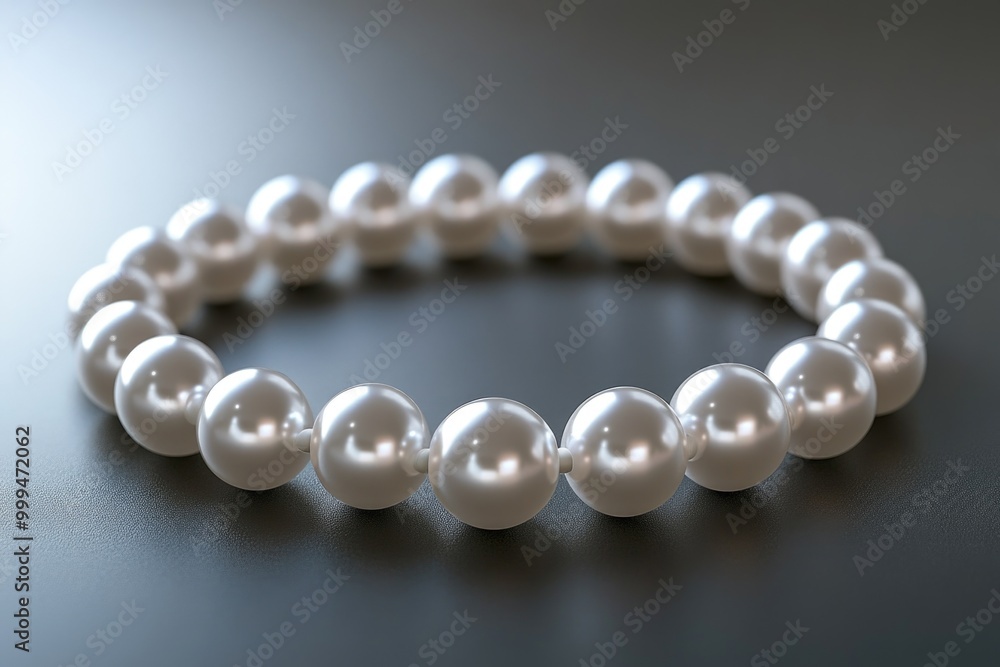 Pearl bracelet close-up Pearl bracelet close-up