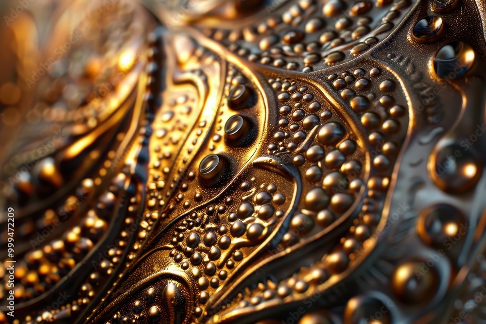 Lustrous Metallic Patterns, showcasing a variety of intricate designs on reflective surfaces, emphasizing the interplay of light and texture in an artistic display. Lustrous Metallic Patterns, showcasing a variety of intricate designs on reflective surfaces, emphasizing the interplay of light and texture in an artistic display.