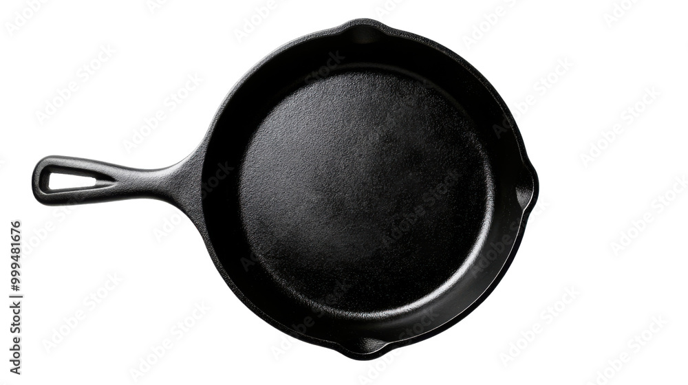 Cast iron skillet on white isolated background. Cast iron skillet on white isolated background.