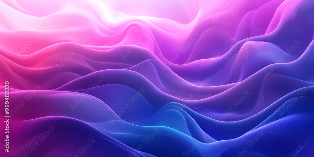 Abstract pink and blue gradient wavy background. Abstract pink and blue gradient wavy background.