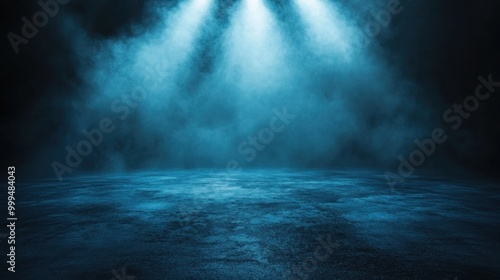 Blue Foggy Background