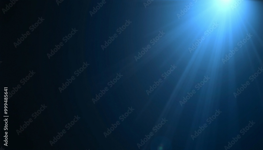 Bright blue light beam on dark blue background. Bright blue light beam on dark blue background.