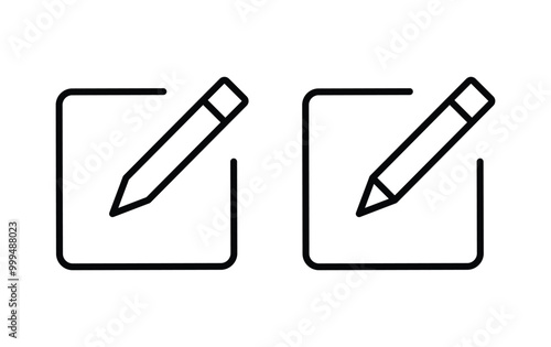 Edit icon, edit text sign vector