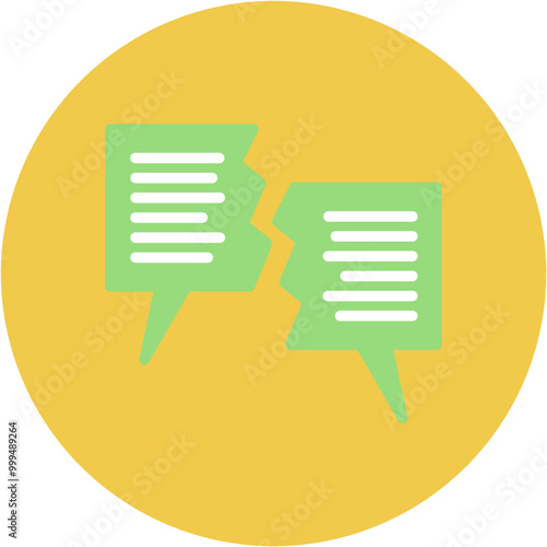 Different Opinions icon vector image. Can be used for Generation Gap.