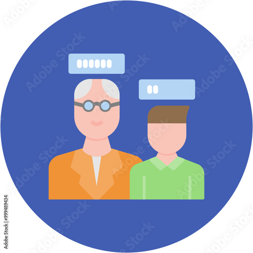 Generation Gap icon vector image. Can be used for Generation Gap.