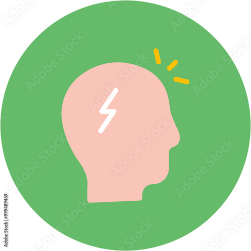 Headbutt icon vector image. Can be used for Generation Gap.