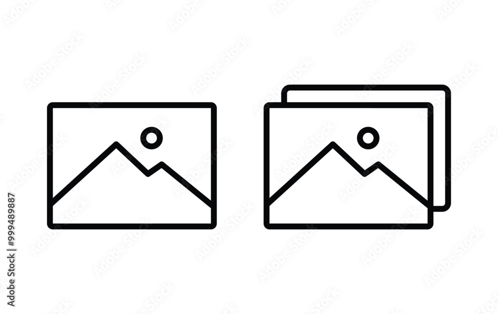 Picture icon, image file sign vecto Picture icon, image file sign vecto