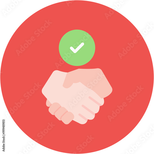 Trust icon vector image. Can be used for Generation Gap.