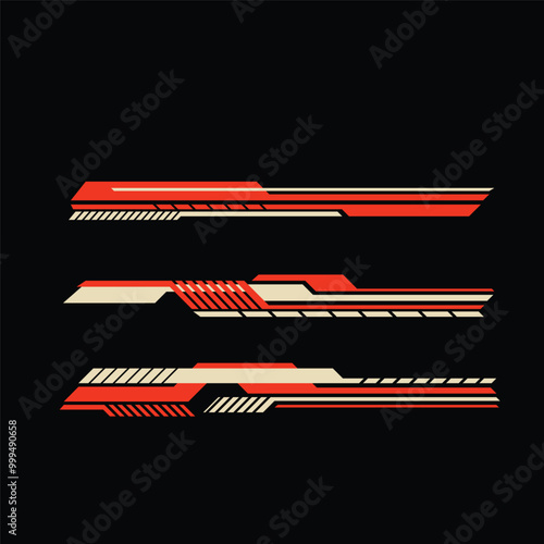 car livery background car body decal design vector