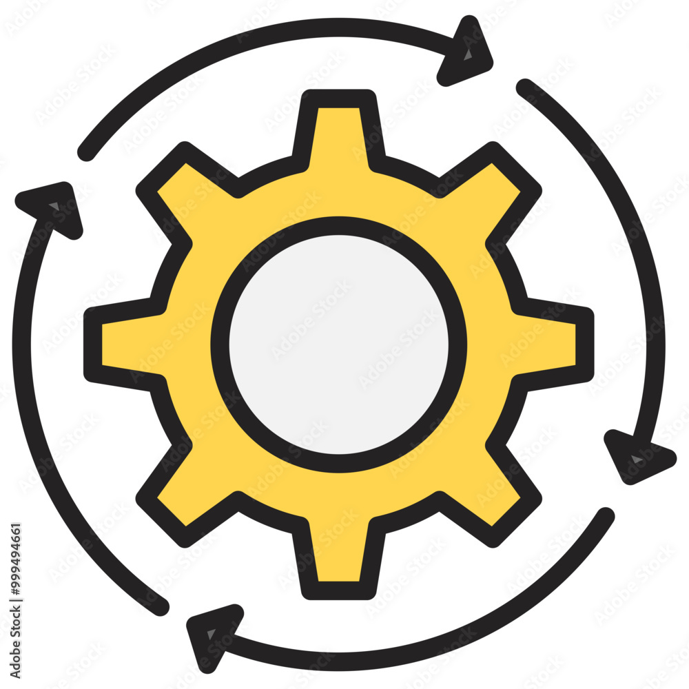 Recovery icon with line color style Recovery icon with line color style