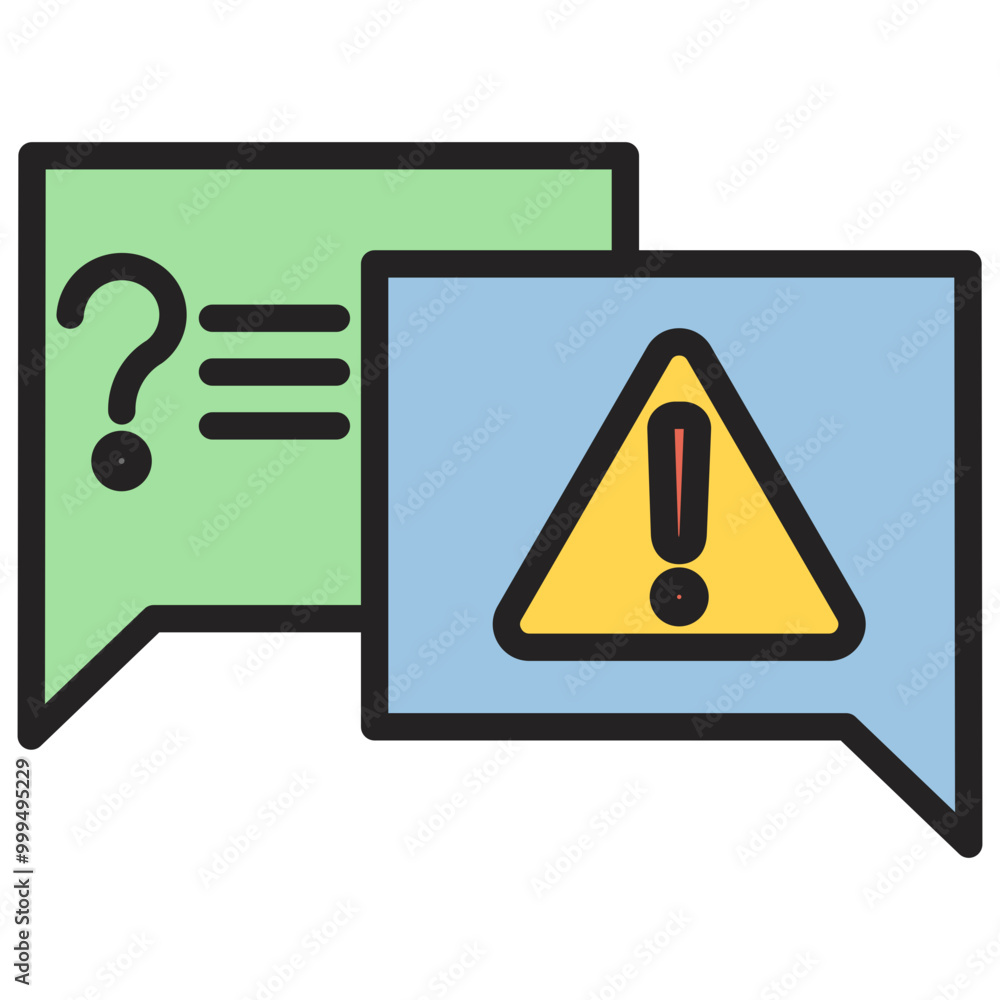 Faq icon with line color style Faq icon with line color style