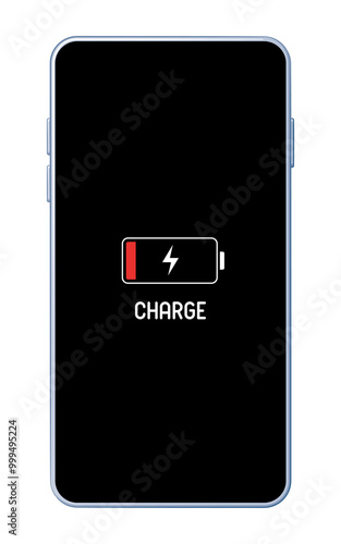 充電中のスマートフォン