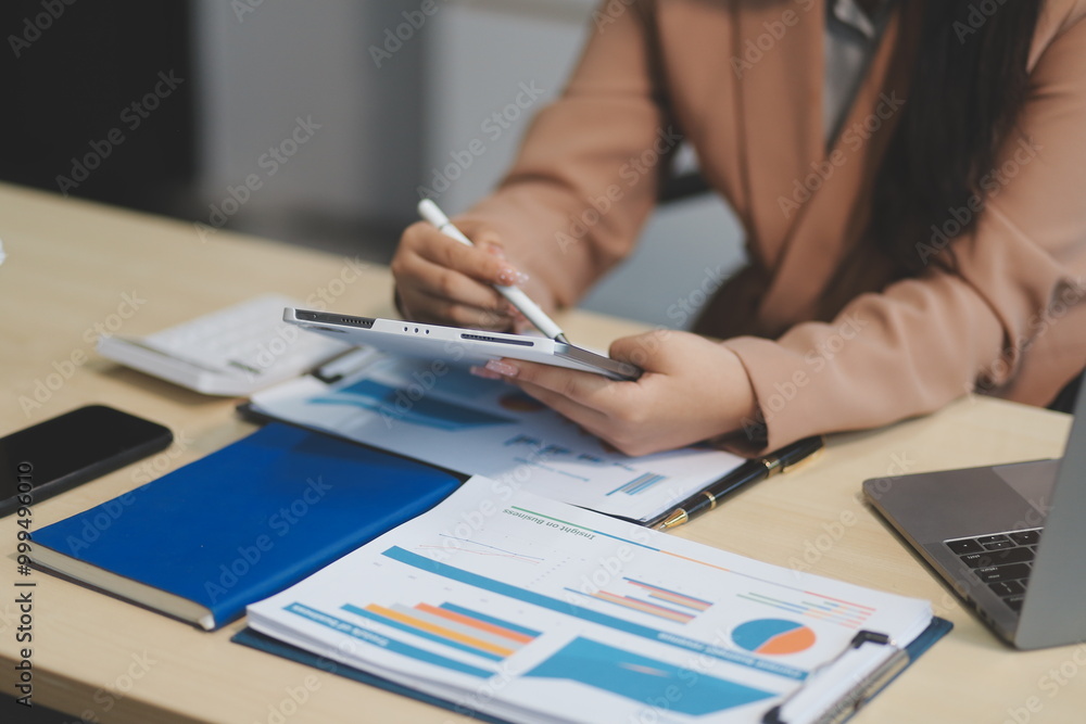 business documents businessman check legal document review Prepare documents or analysis reports, tax items, accounting documents, data contracts, office partner agreements. business documents businessman check legal document review Prepare documents or analysis reports, tax items, accounting documents, data contracts, office partner agreements.