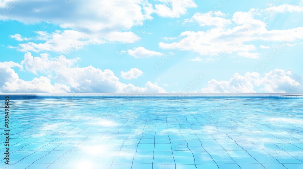 Swimming pool backdrop featuring ample space for text Swimming pool backdrop featuring ample space for text
