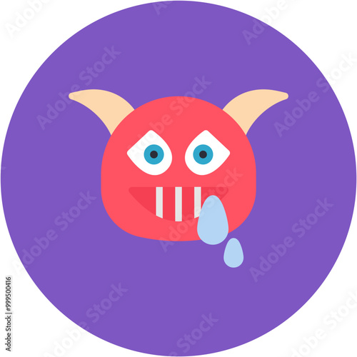 Monster icon vector image. Can be used for Game Design.