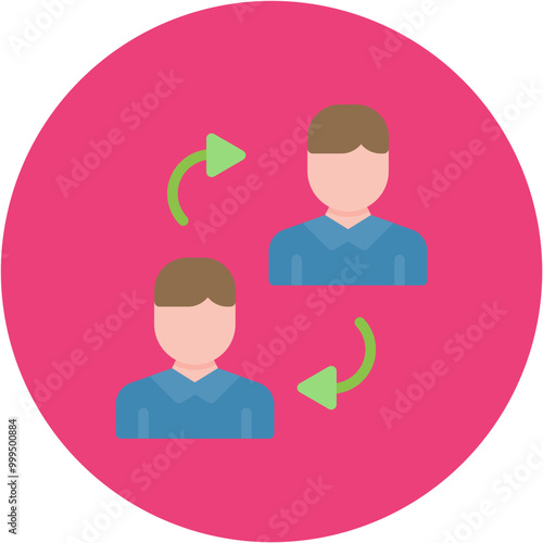 P2P Lending icon vector image. Can be used for Banking.