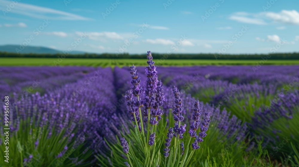 Naklejka premium Violet nature blue purple beauty plant field background