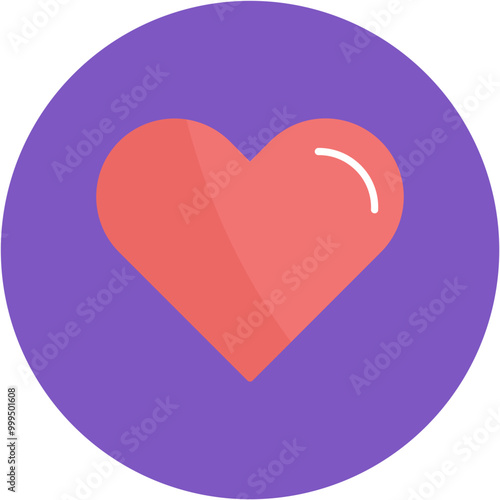 Heart icon vector image. Can be used for Human Anatomy.