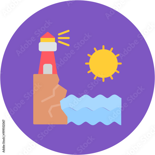 Cove icon vector image. Can be used for Coastline.