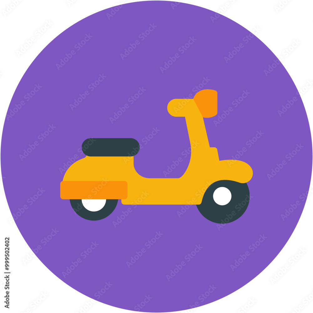 Vespa icon vector image. Can be used for Italy. Vespa icon vector image. Can be used for Italy.