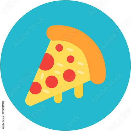 Pizza icon vector image. Can be used for Italy.