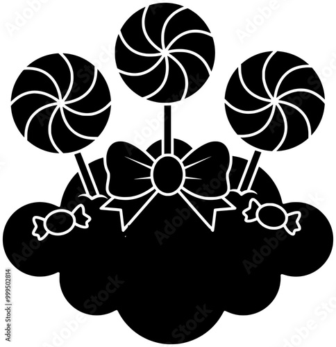 food illustration lollipop silhouette candy logo sweet icon cane outline stick sugar dessert caramel sucker swirl lolly illustration lolipop shape for vector graphic background