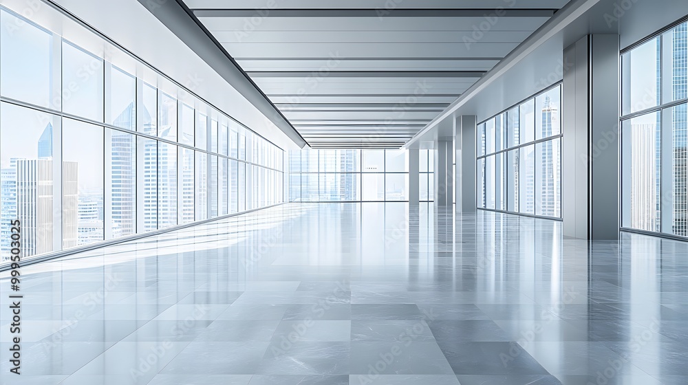 Empty floors and office buildings in the financial center. Empty floors and office buildings in the financial center.
