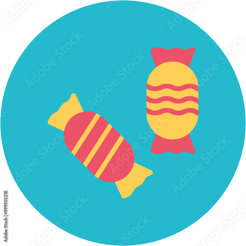 Colorful Sweets icon vector image. Can be used for Festa Junina.