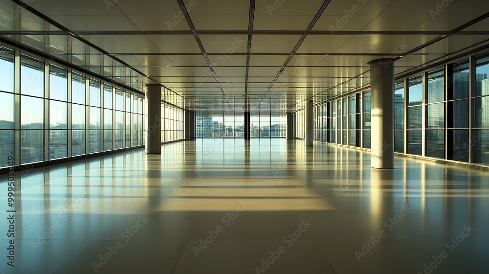 Empty floors and office buildings in the financial center. Empty floors and office buildings in the financial center.