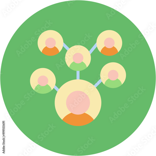 Contact Tracing icon vector image. Can be used for Infectious Diseases.
