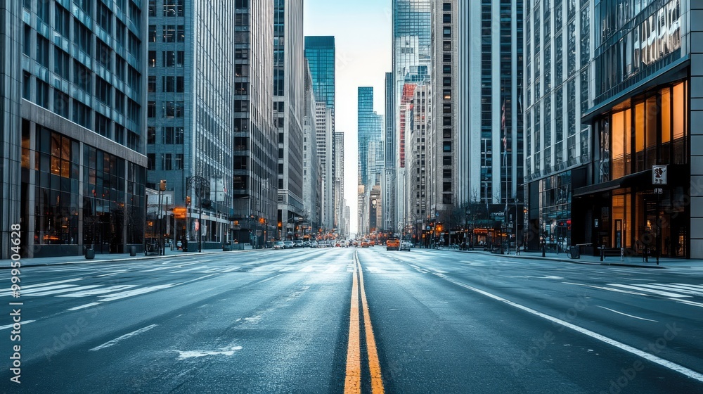 Copy space in an urban setting, city streets providing a modern backdrop Copy space in an urban setting, city streets providing a modern backdrop
