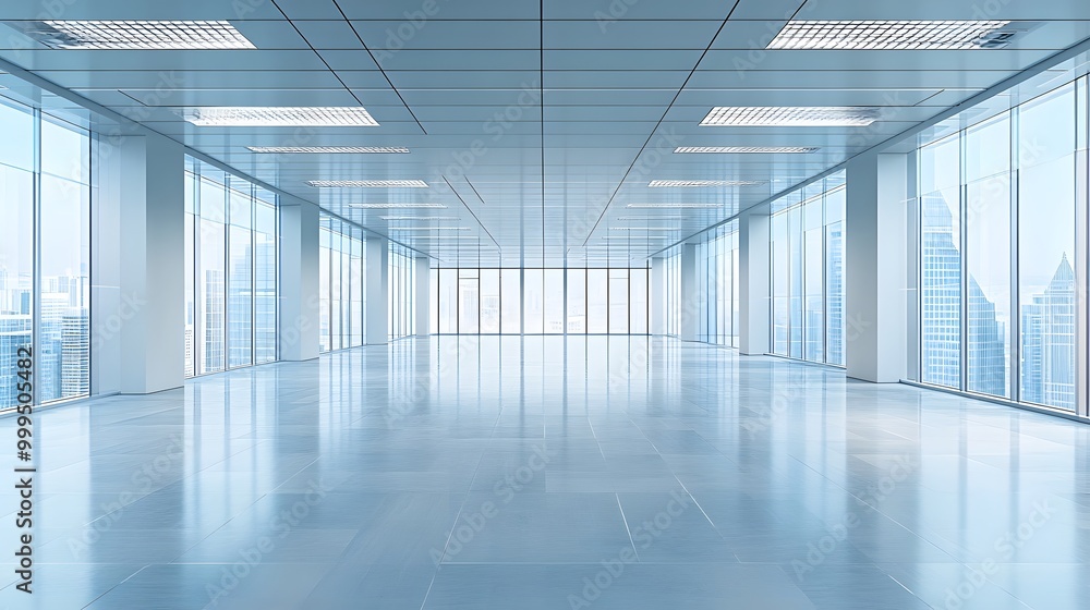 Empty floors and office buildings in the financial center. Empty floors and office buildings in the financial center.