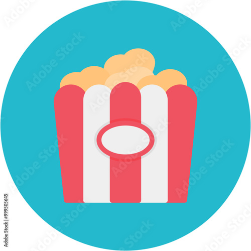 Popcorn icon vector image. Can be used for Rugby.