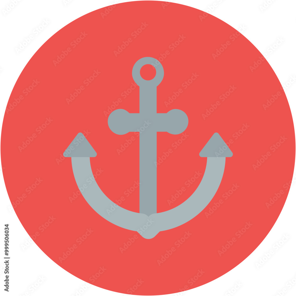 Anchor icon vector image. Can be used for Ocean. Anchor icon vector image. Can be used for Ocean.
