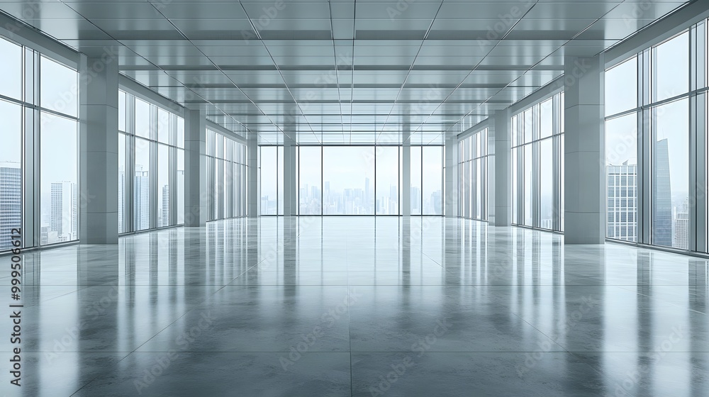 Empty floors and office buildings in the financial center. Empty floors and office buildings in the financial center.