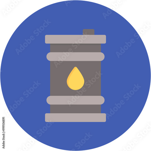 Crude Oil Line Icon