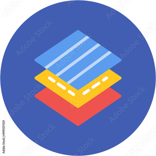 Fabric Layers Line Icon