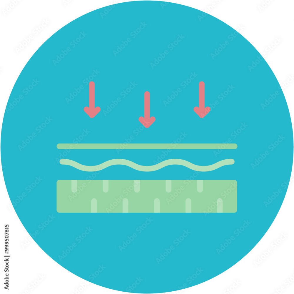 Naklejka premium Membrane Line Icon