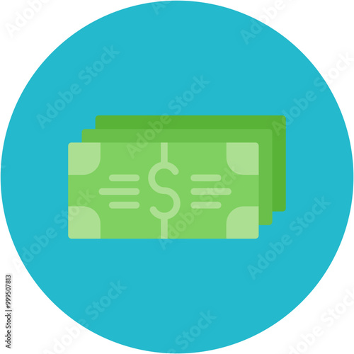 Cash icon vector image. Can be used for Supermarket.