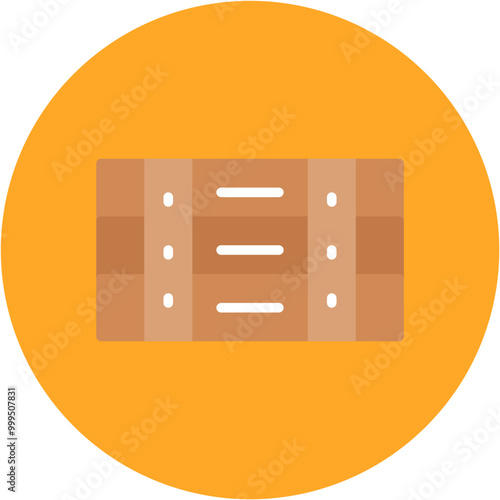 Crate icon vector image. Can be used for Supermarket.
