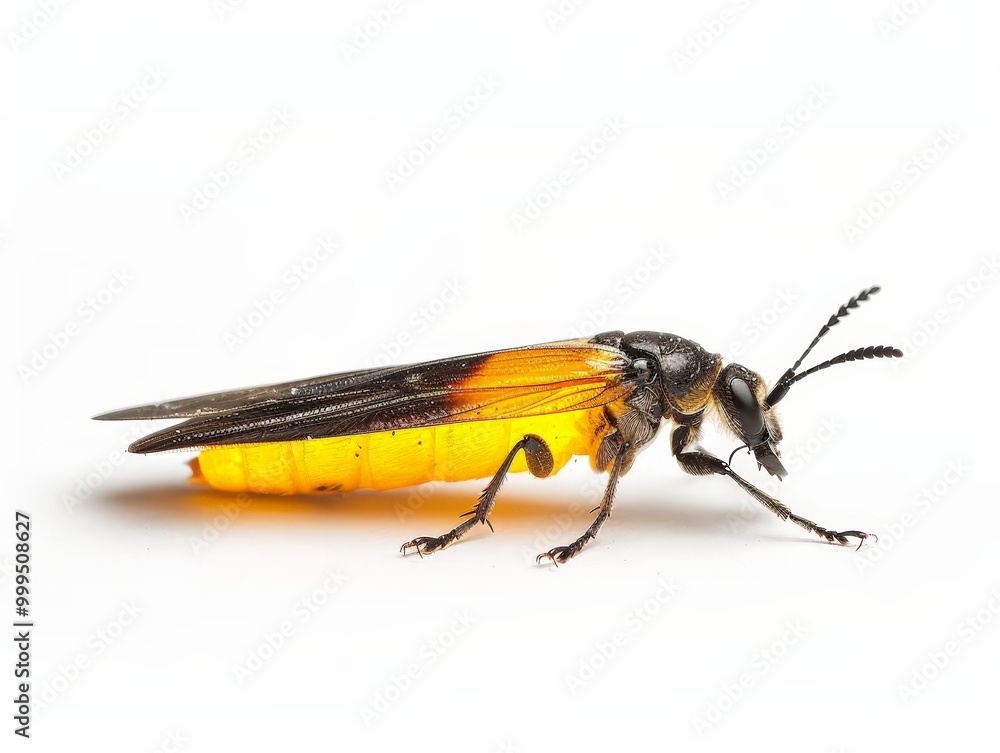 Macro Photography of a Beetle Isolated On White Macro Photography of a Beetle Isolated On White