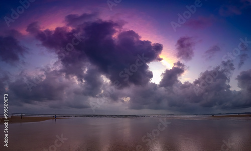 Beautiful Sunset at the Beach, South Goa, India.