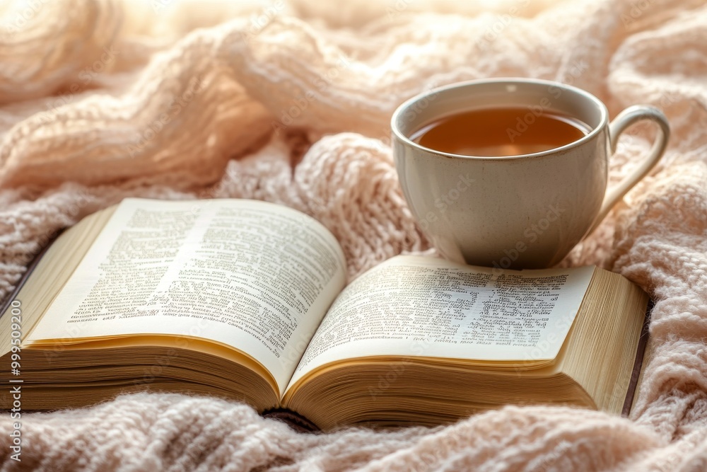 Cozy Autumn Reading with a Cup of Tea Cozy Autumn Reading with a Cup of Tea